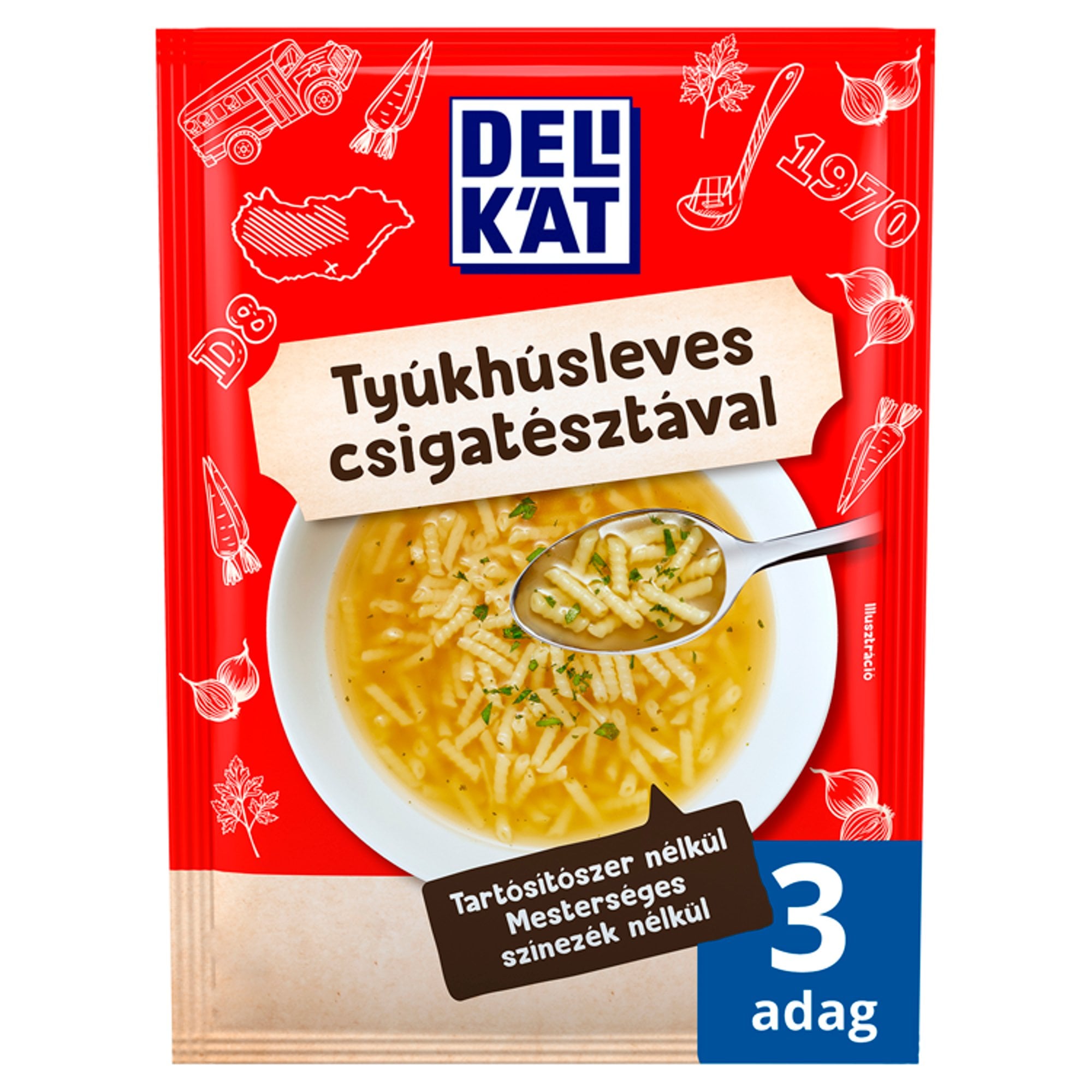 Delikát Tyúkhúsleves csigatésztával