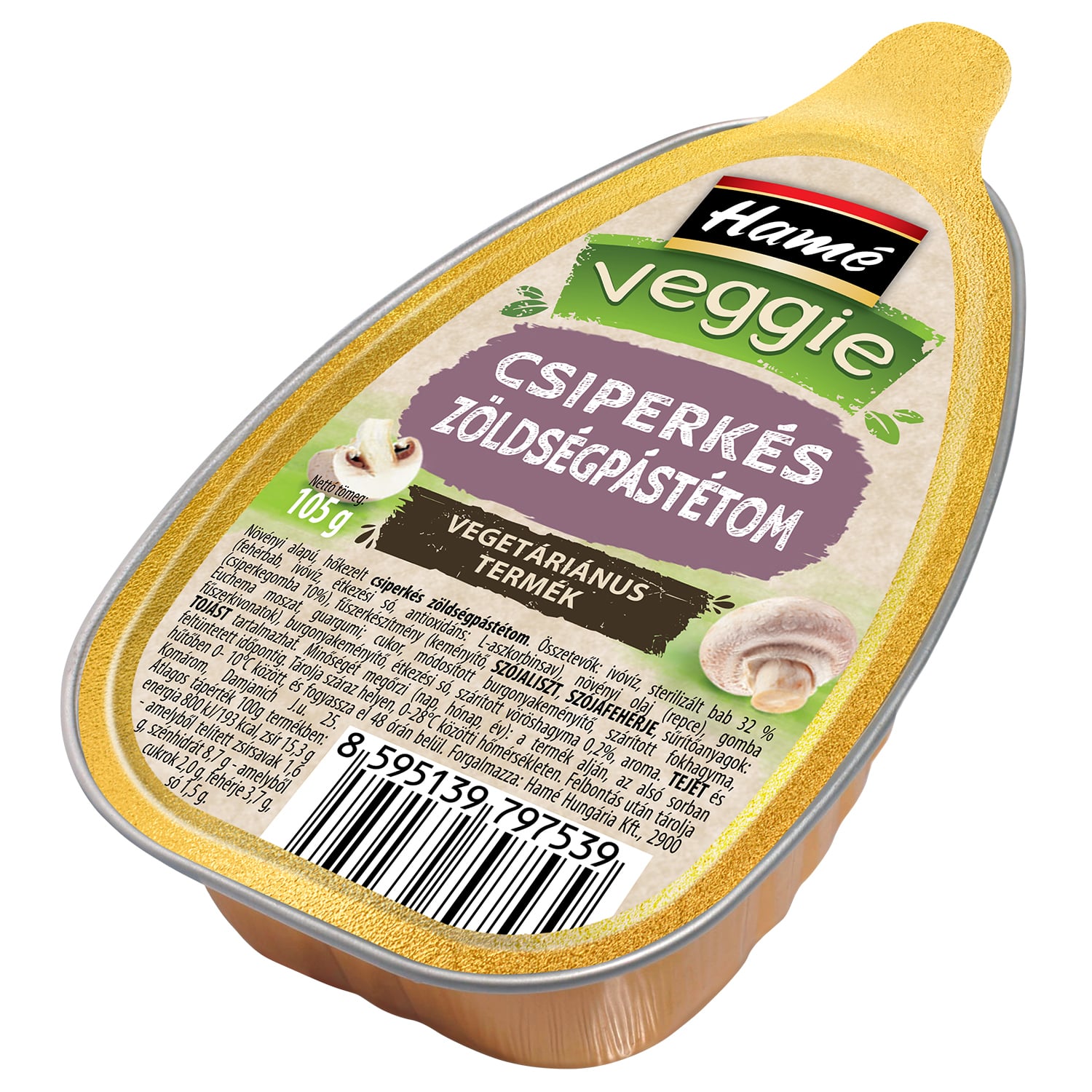 Hamé Veggie csiperkés zöldségpástétom
