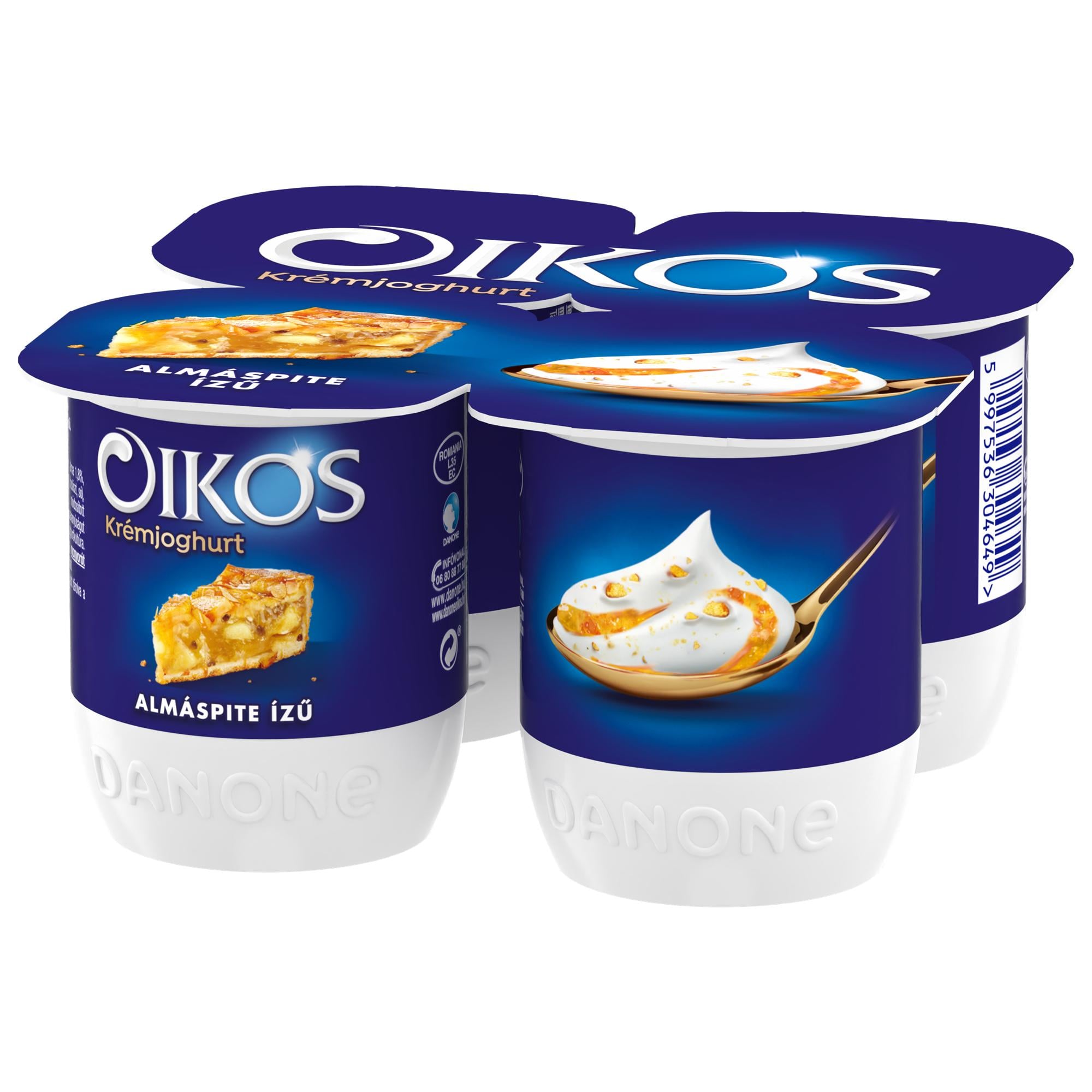Danone Oikos Görög élőflórás almás pite ízű krémjoghurt (4x125g)
