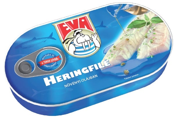 EVA Heringfilé növényi olajban (170 g)