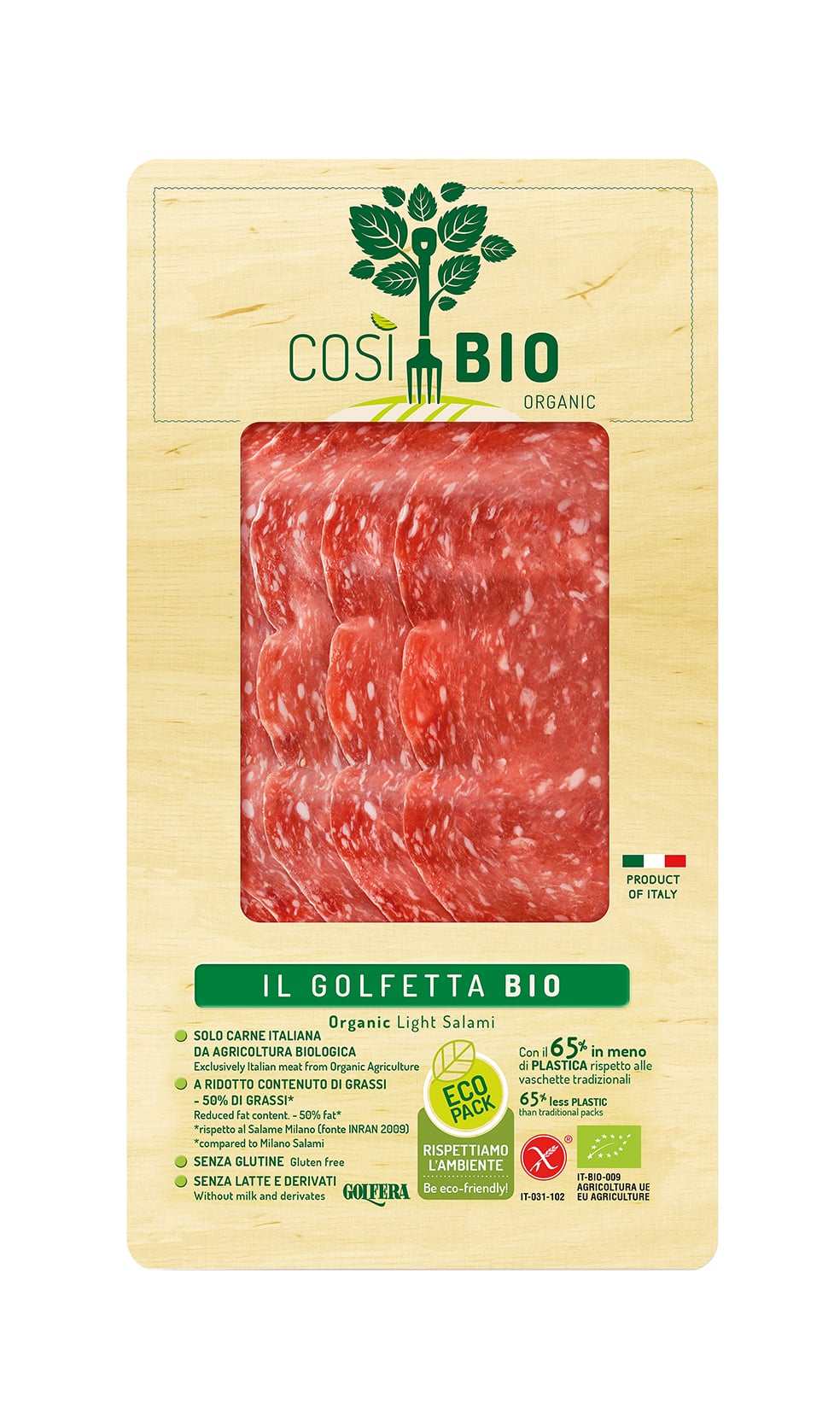 COSI BIO Golfetta szalámi