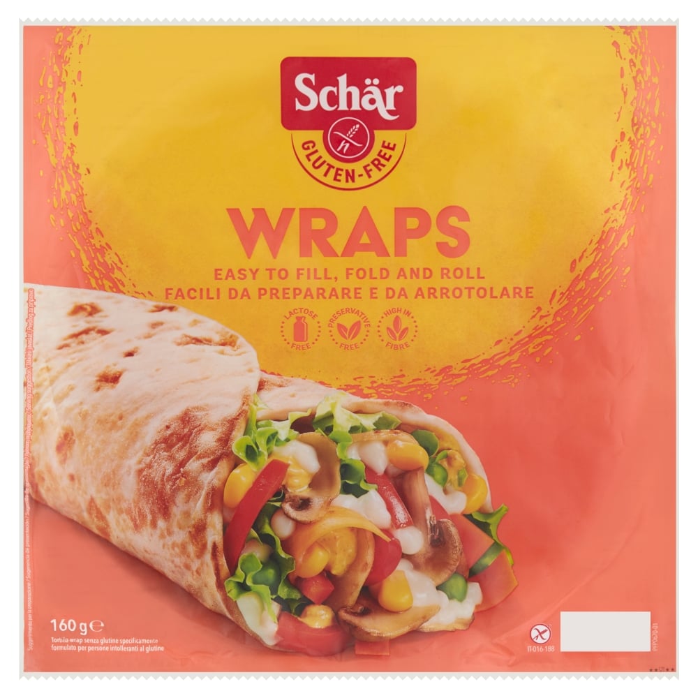 Schär Wraps gluténmentes tortilla tekercs