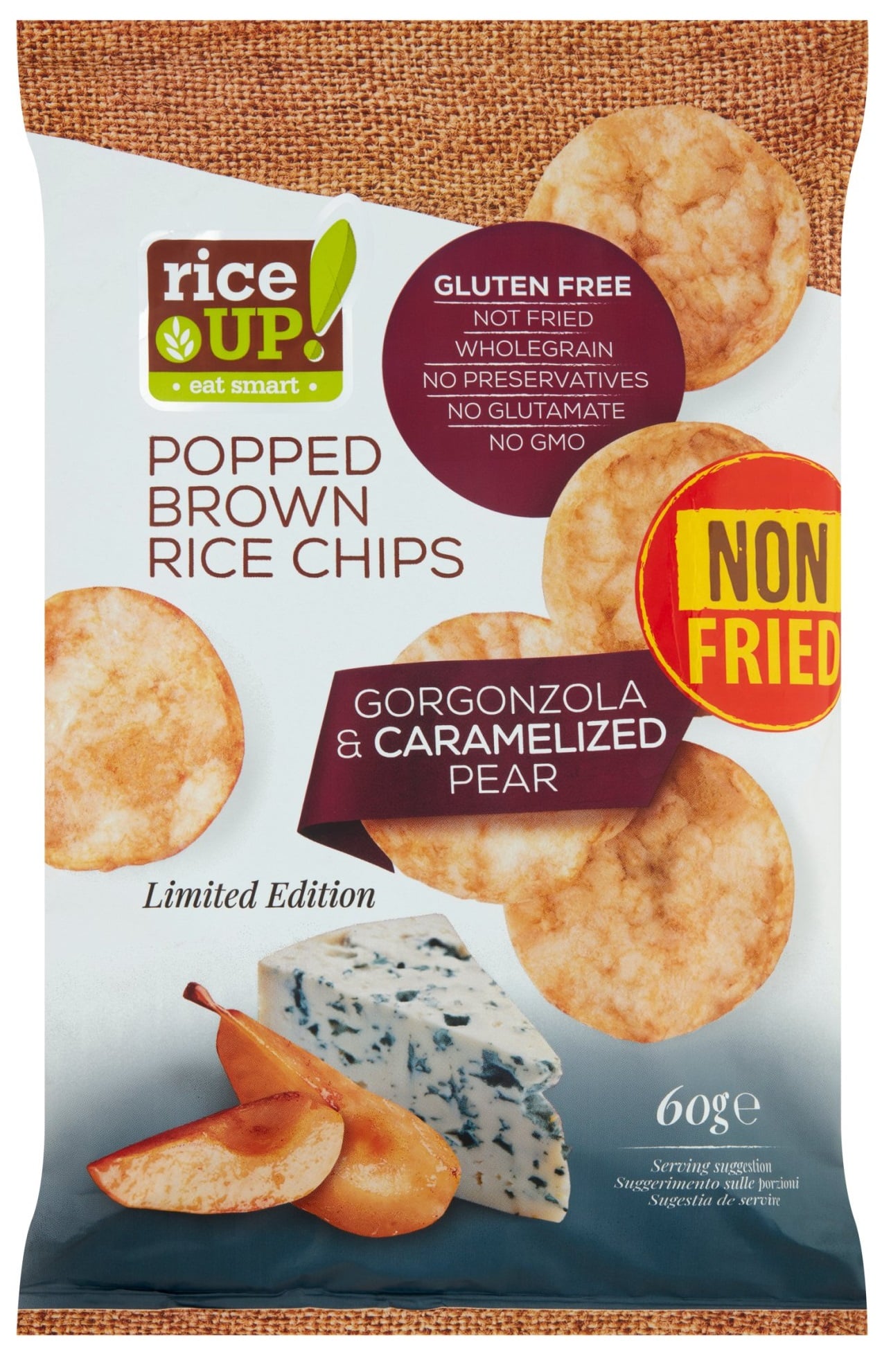 RiceUp! Chips gorgonzola sajtos ízű