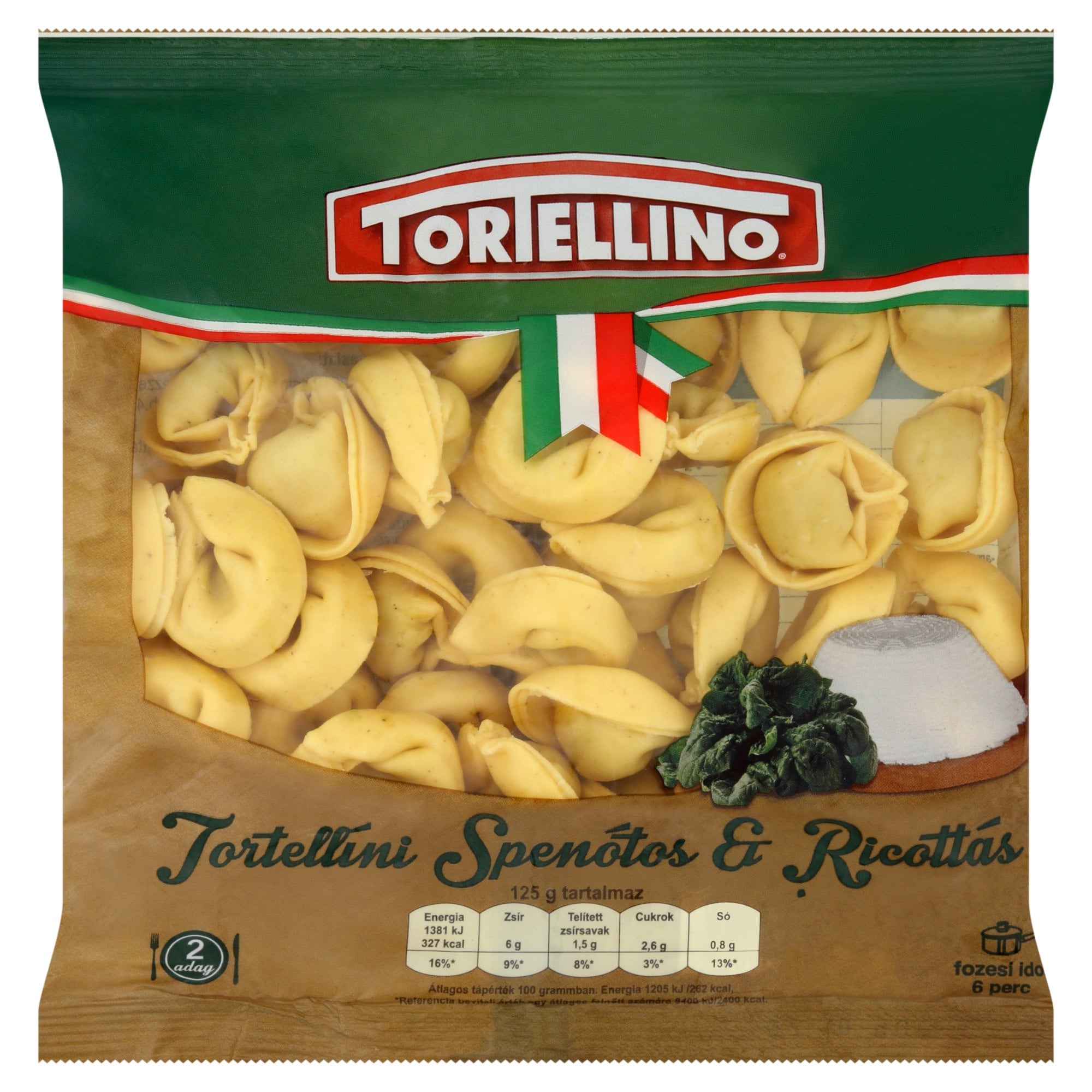 Tortellino Spenótos-ricottás tortellini