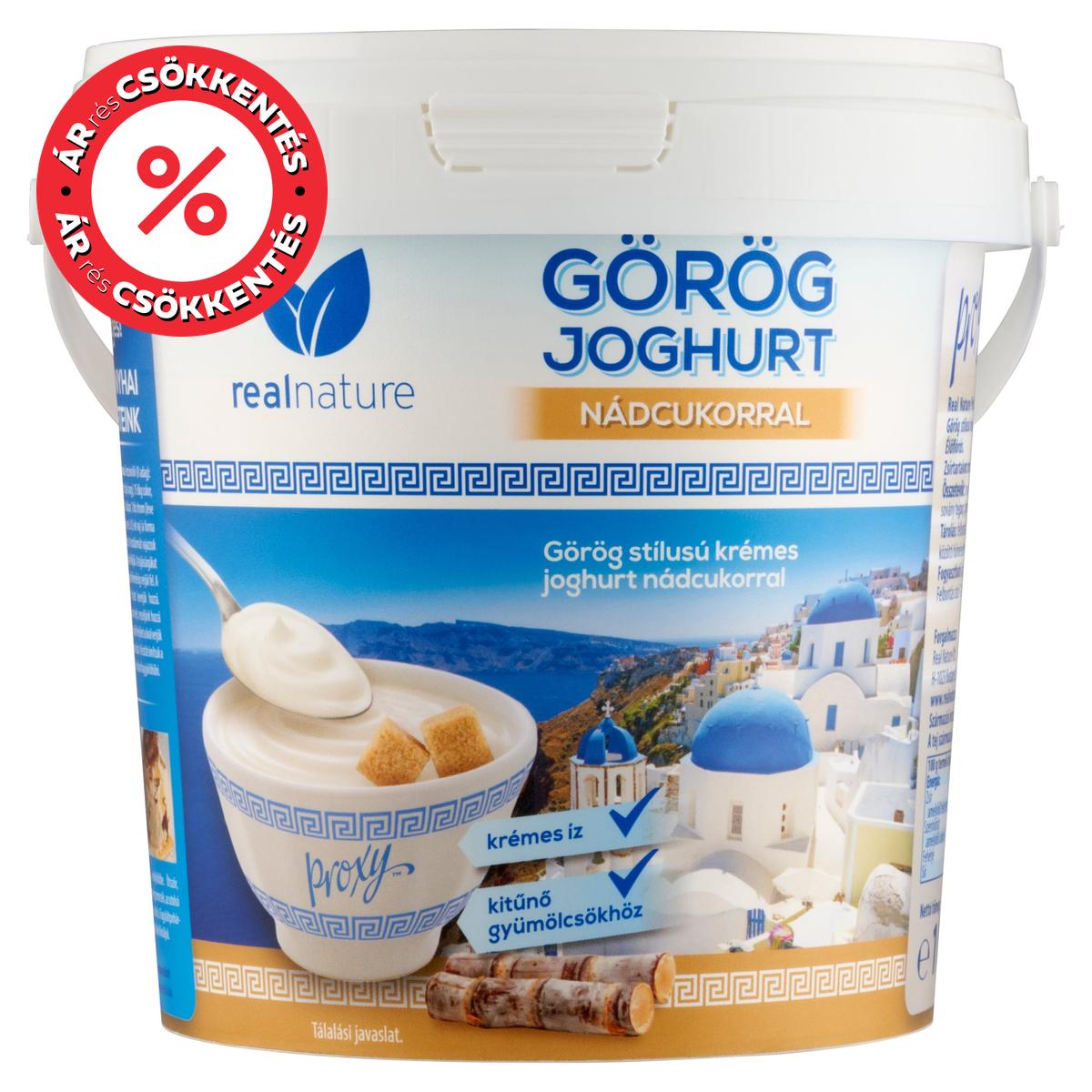 Real Nature Proxy görög stílusú joghurt nádcukorral