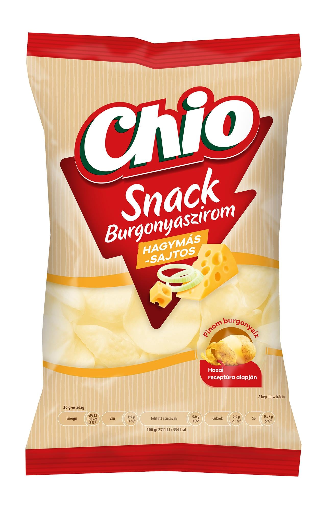 Chio Hagyományos Burgonyaszirom Hagymás-sajtos