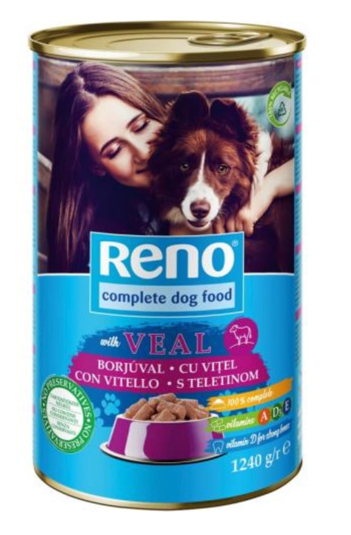 RENO Kutya konzerv borjúval
