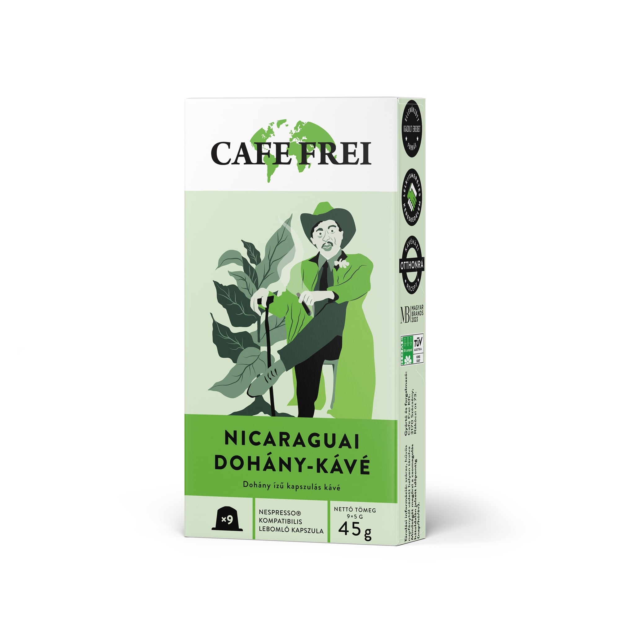 Café Frei Nicaraguai Dohánykávé Nespresso kompatibilis kapszula (9x5g)