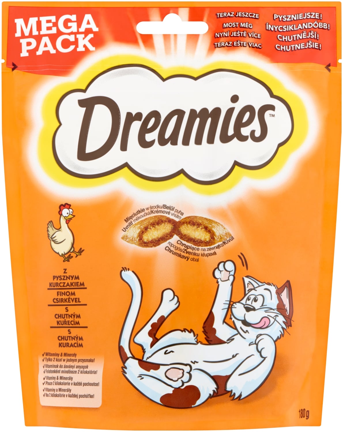 Dreamies jutalomfalat macskák számára csirkével