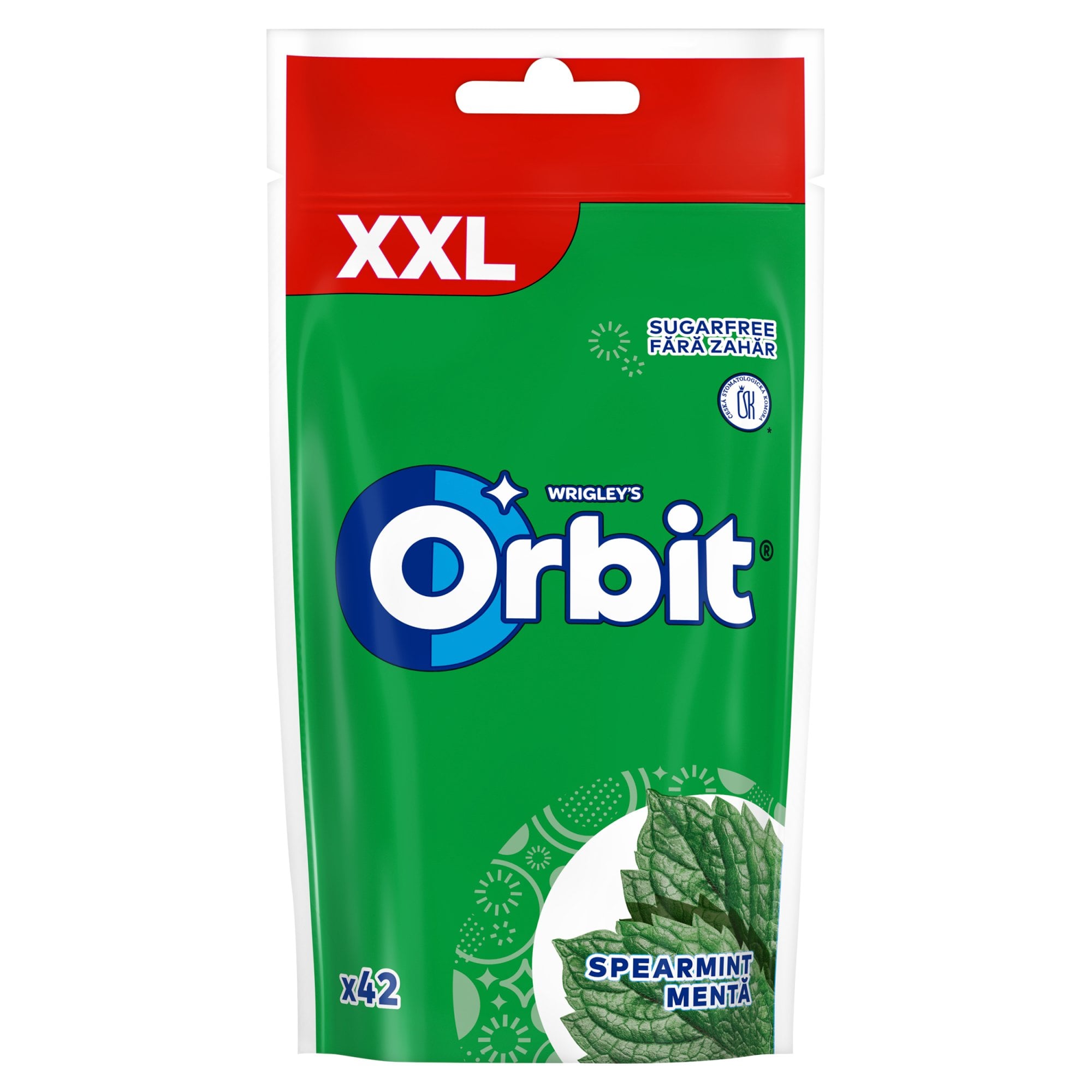 Orbit Spearmint mentaízű cukormentes rágógumi édesítőszerrel