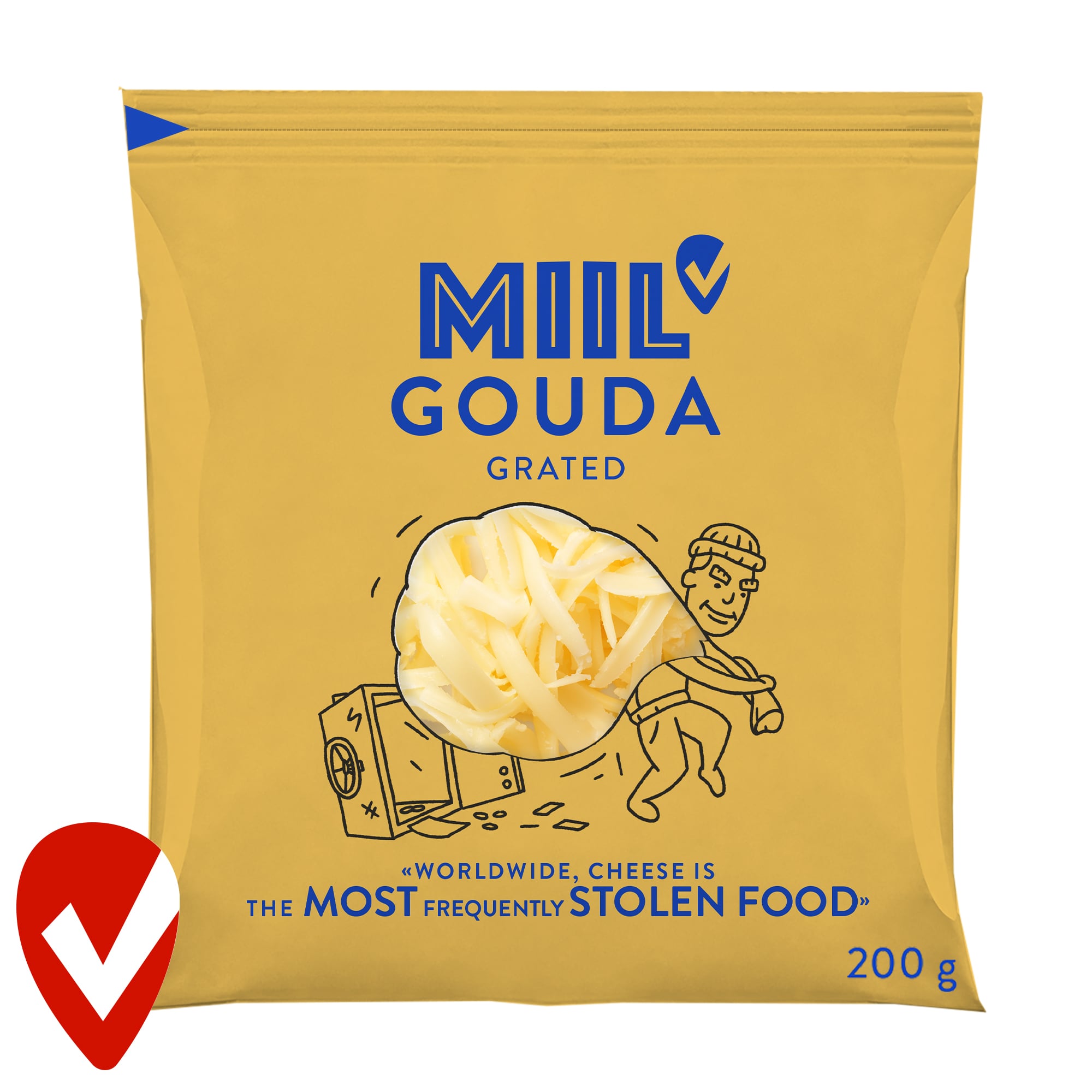 Miil Reszelt gouda, zsíros félkemény sajt