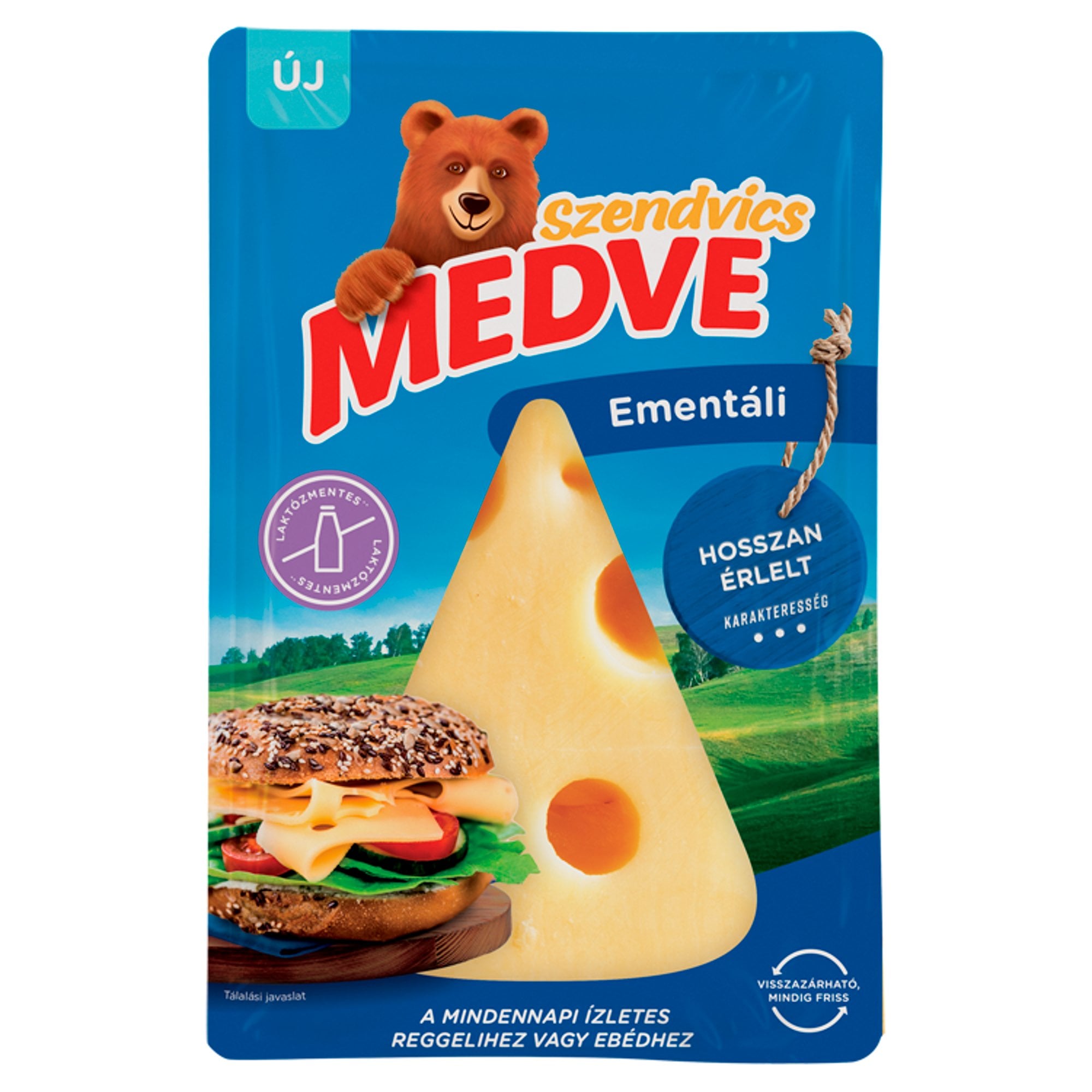 Medve Ementáli szeletelt laktózmentes sajt