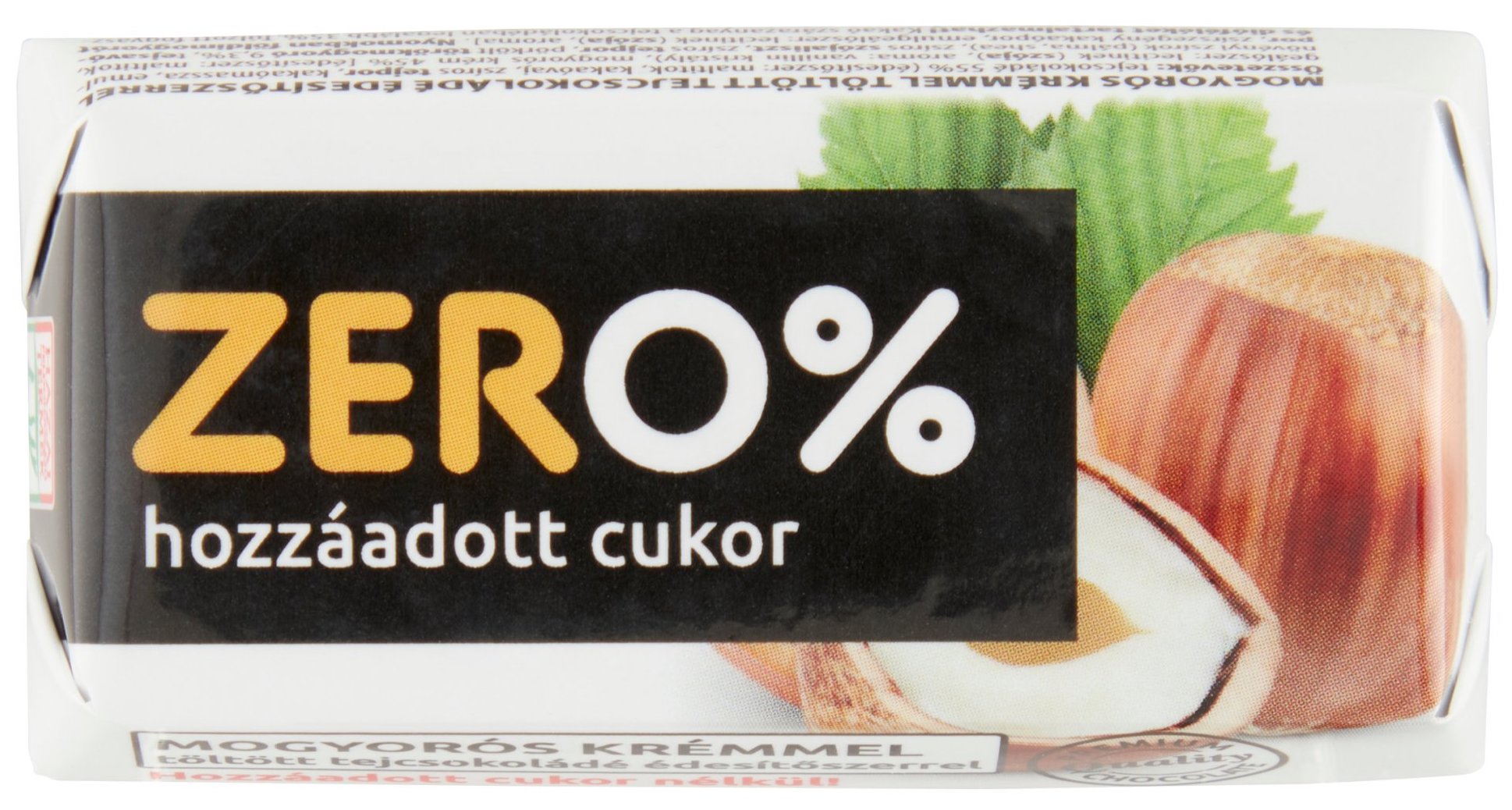 Zero Mogyoró ízű krémmel töltött tejcsokoládé édesítőszerrel (maltitol)