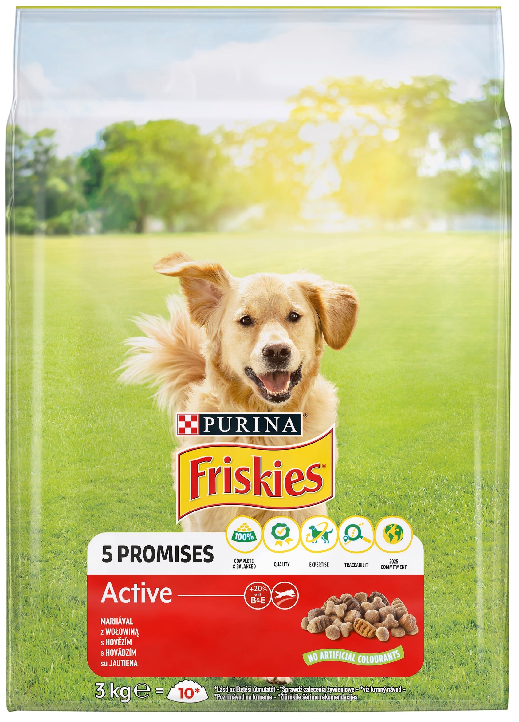 Friskies Active Marhával száraz kutyaeledel