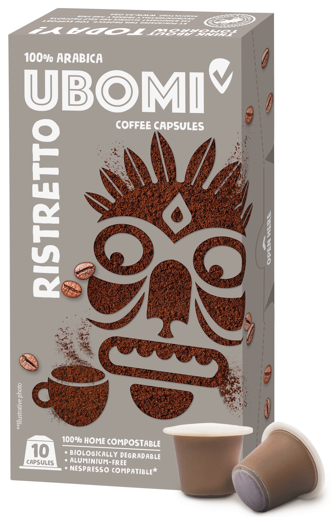 UBOMI Ristretto Nespresso kompatibilis lebomló kávékapszula