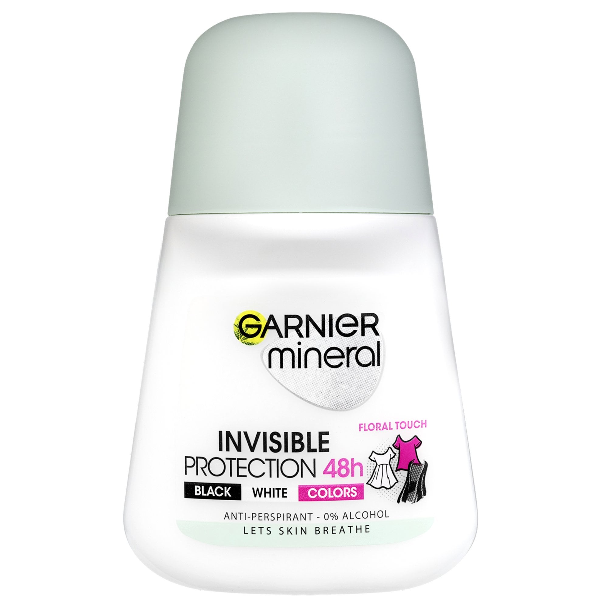 Garnier Mineral Invisible Black White Colors Floral Touch 48h izzadásgátló golyós dezodor