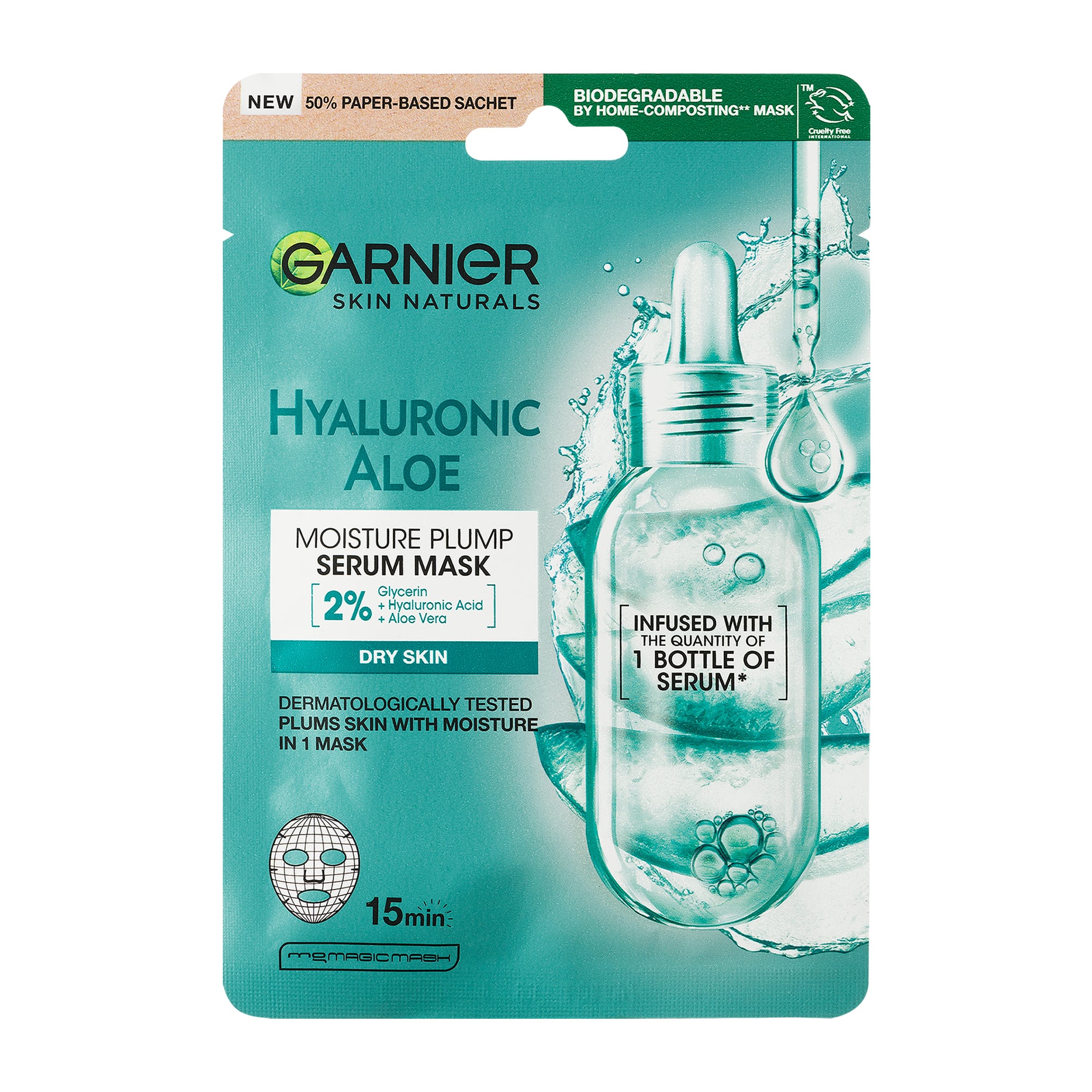 Garnier Skin Naturals Hyaluronic Aloe textil maszk