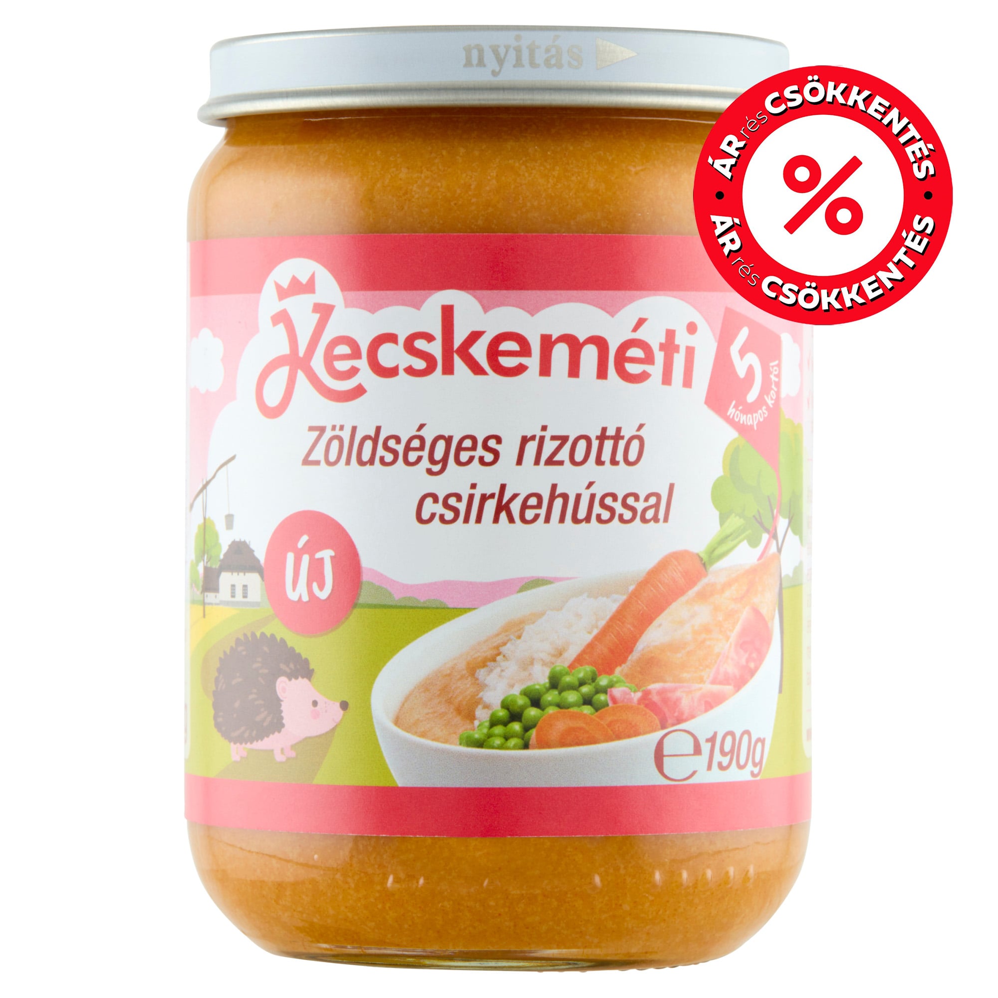 Kecskeméti Zöldséges rizottó csirkehússal 5 hónapos kortól