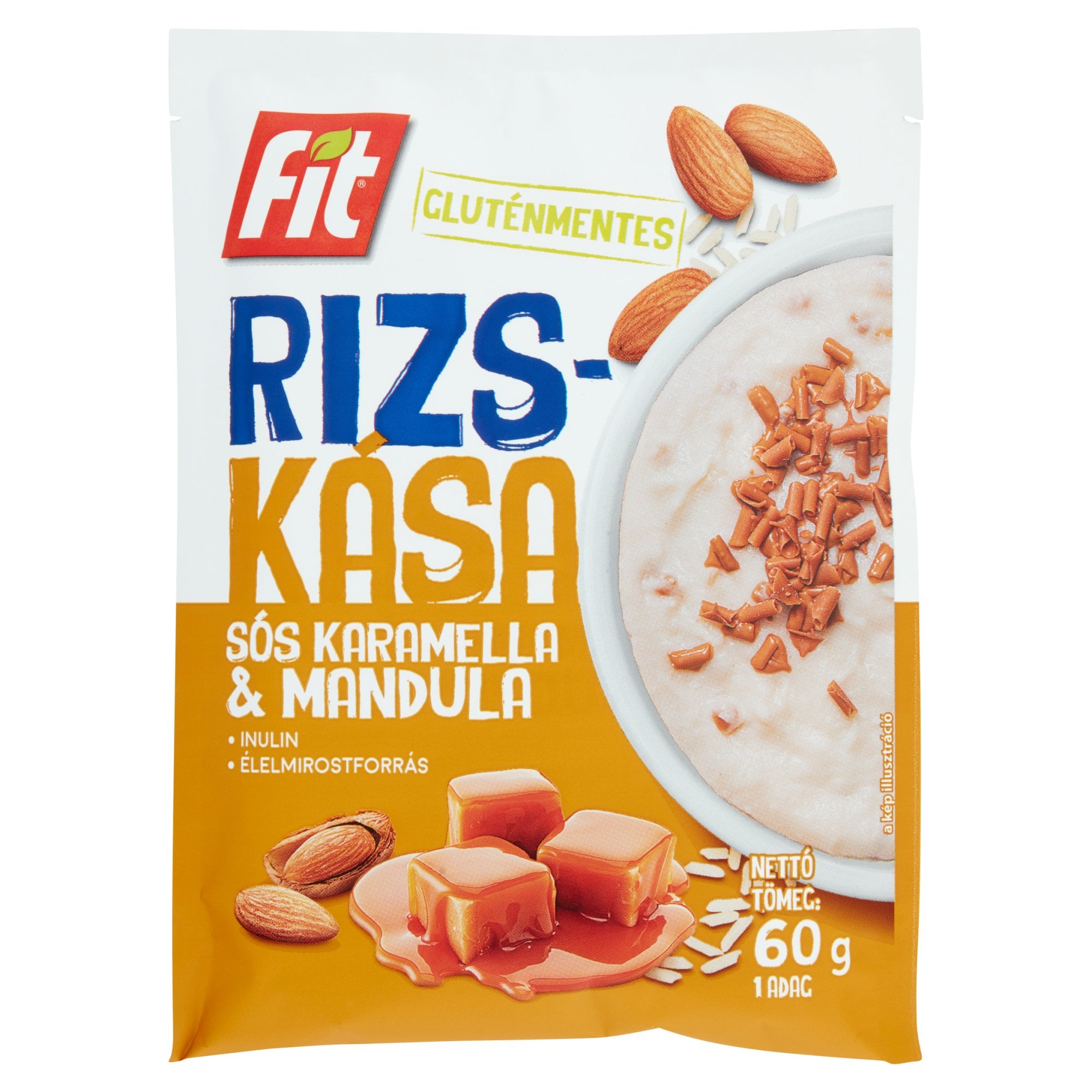Fit Reggeli Rizskása Sós karamella - Mandula Inulinnal, Élelmirostforrás