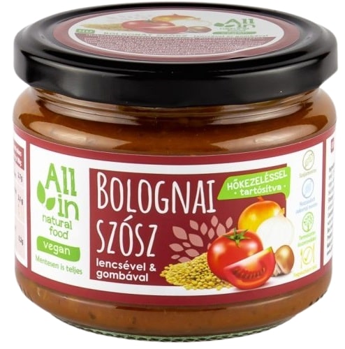 All in Natural Food Bolognai szósz lencsével és gombával