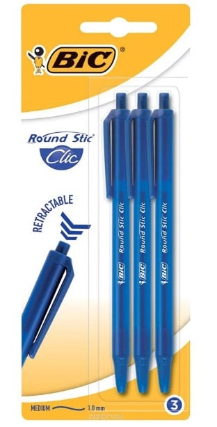 BIC Round Stic Clic Golyóstoll Kék