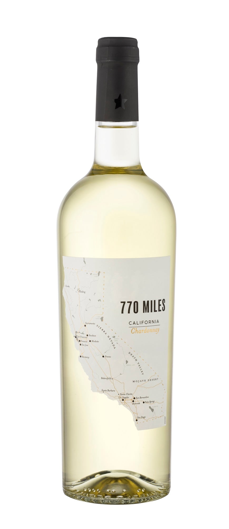 770 Miles Wine of California Chardonnay dry, fehér bor