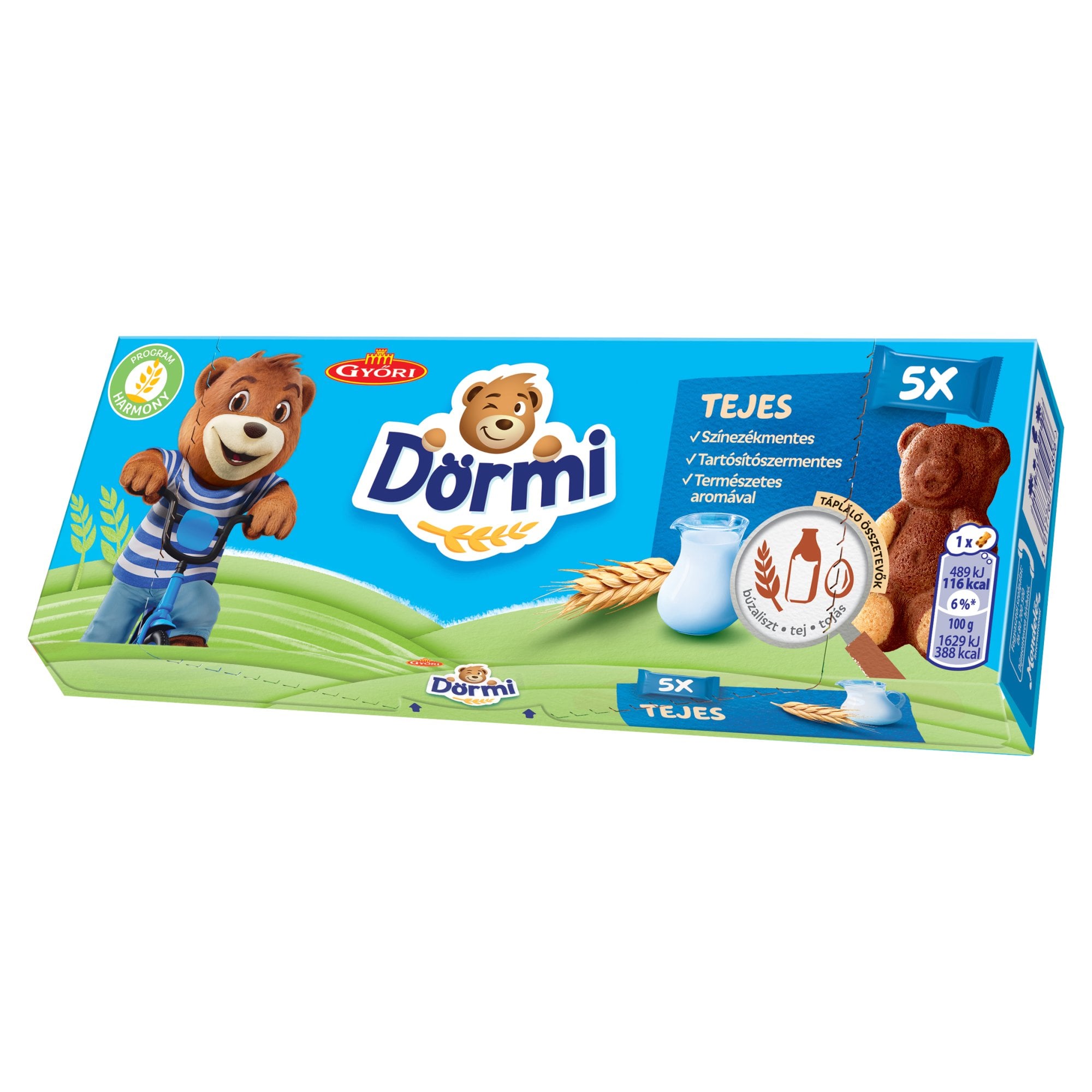 Dörmi tejes krémmel töltött puha piskóta