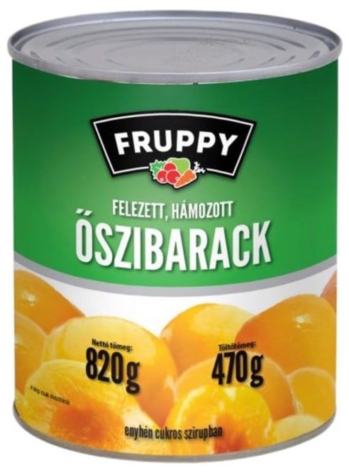 Fruppy őszibarack befőtt (825 g)