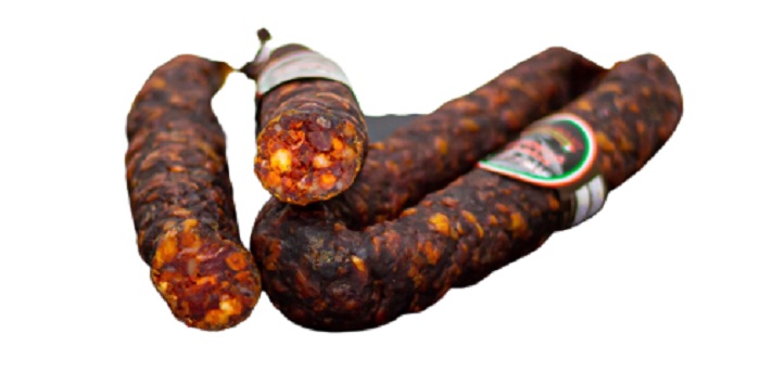 Mendei füstölt mangalica kolbász, csemege