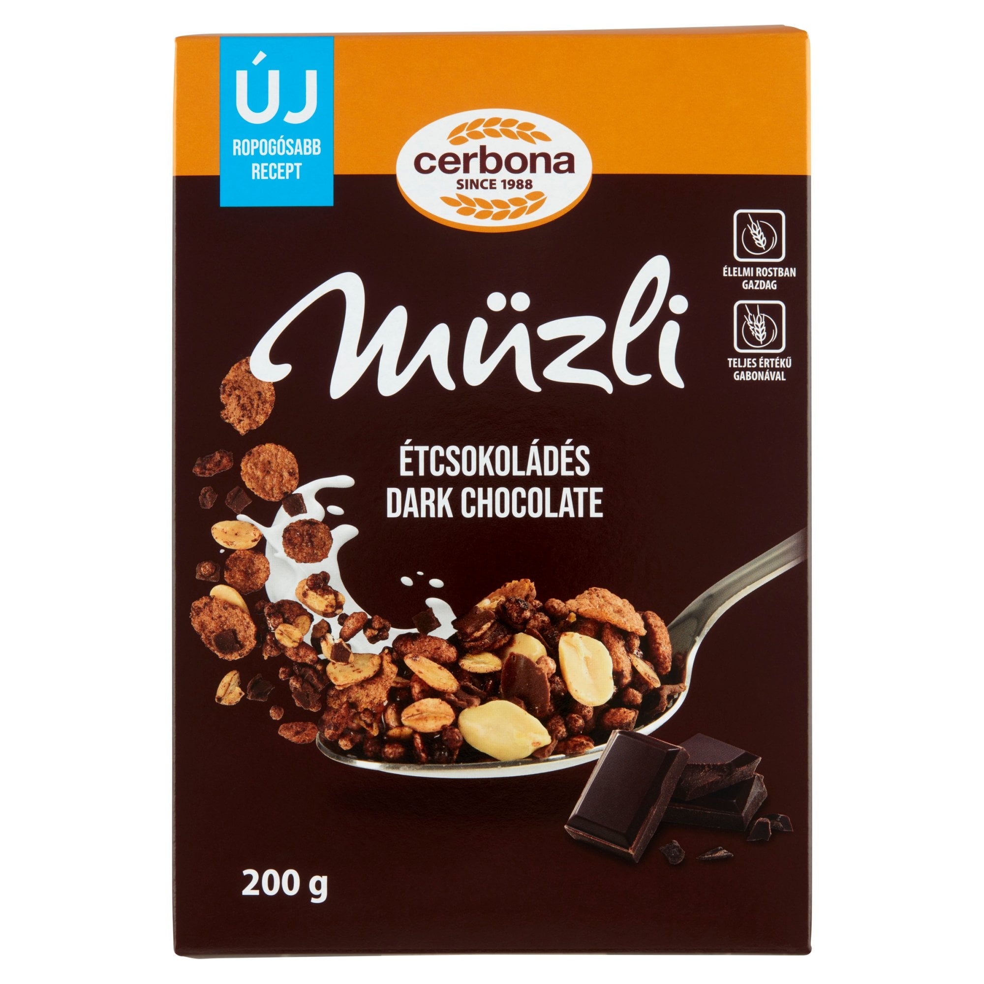 Cerbona Étcsokoládés müzli