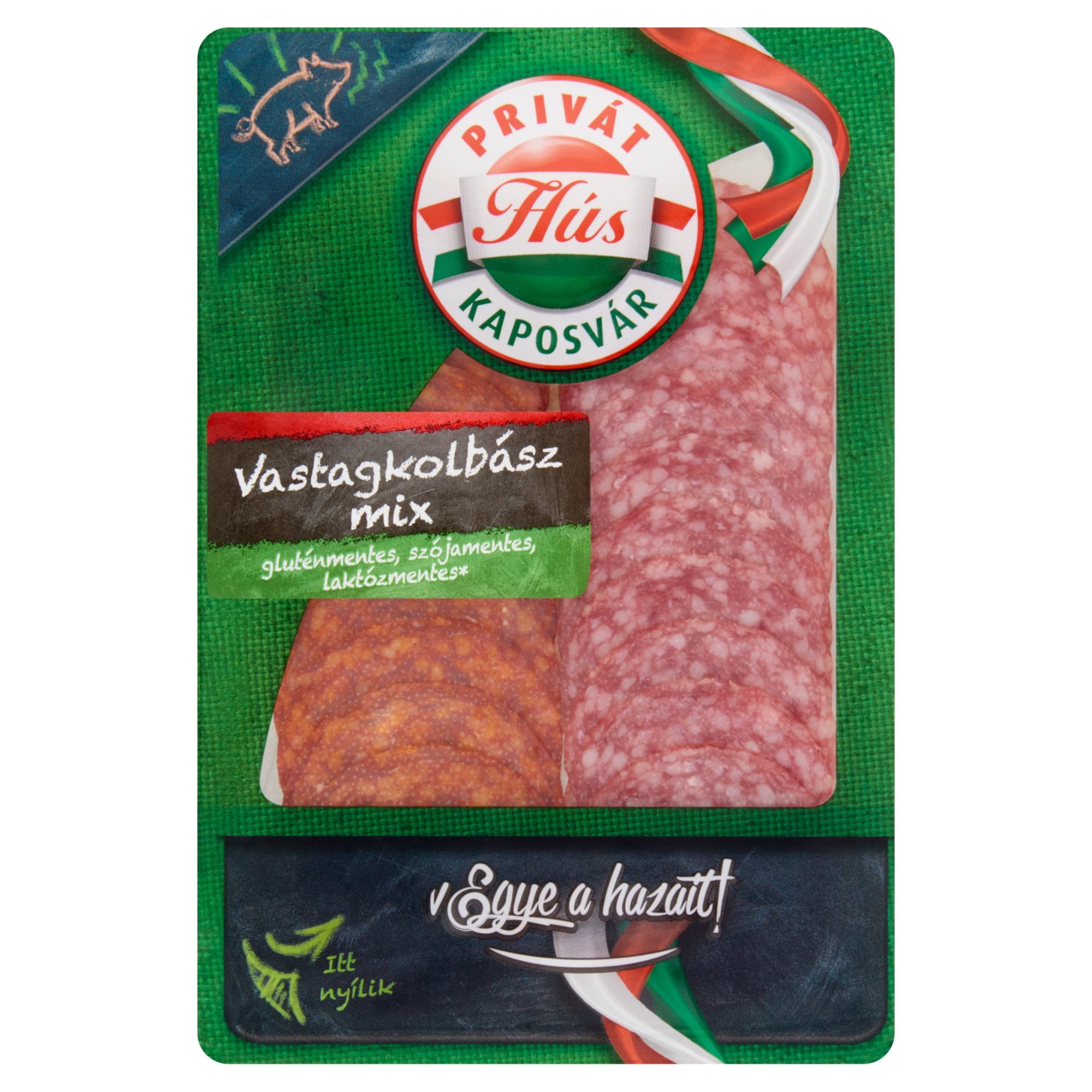 PrivátHús vastagkolbász mix szeletelt