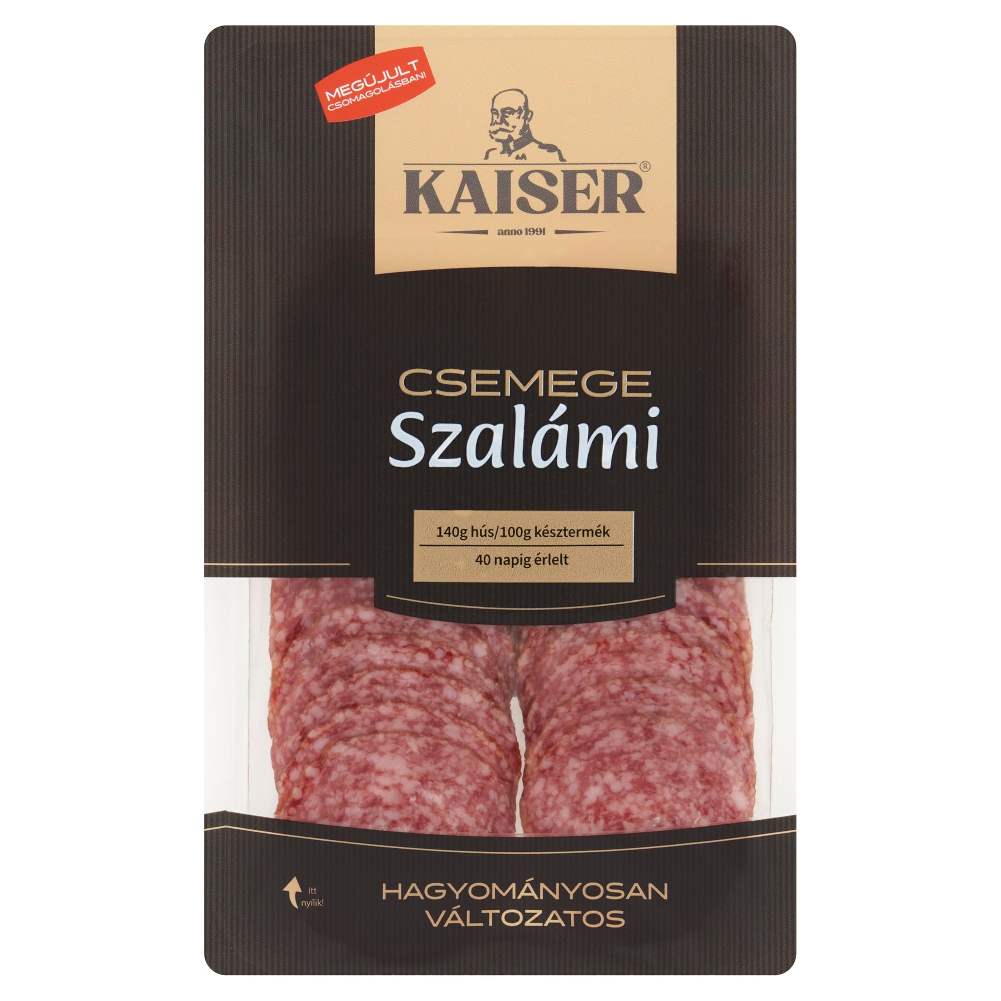 Kaiser Csemegeszalámi szeletelt