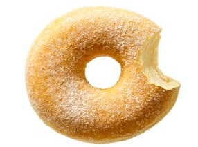 Kristálycukros fánk