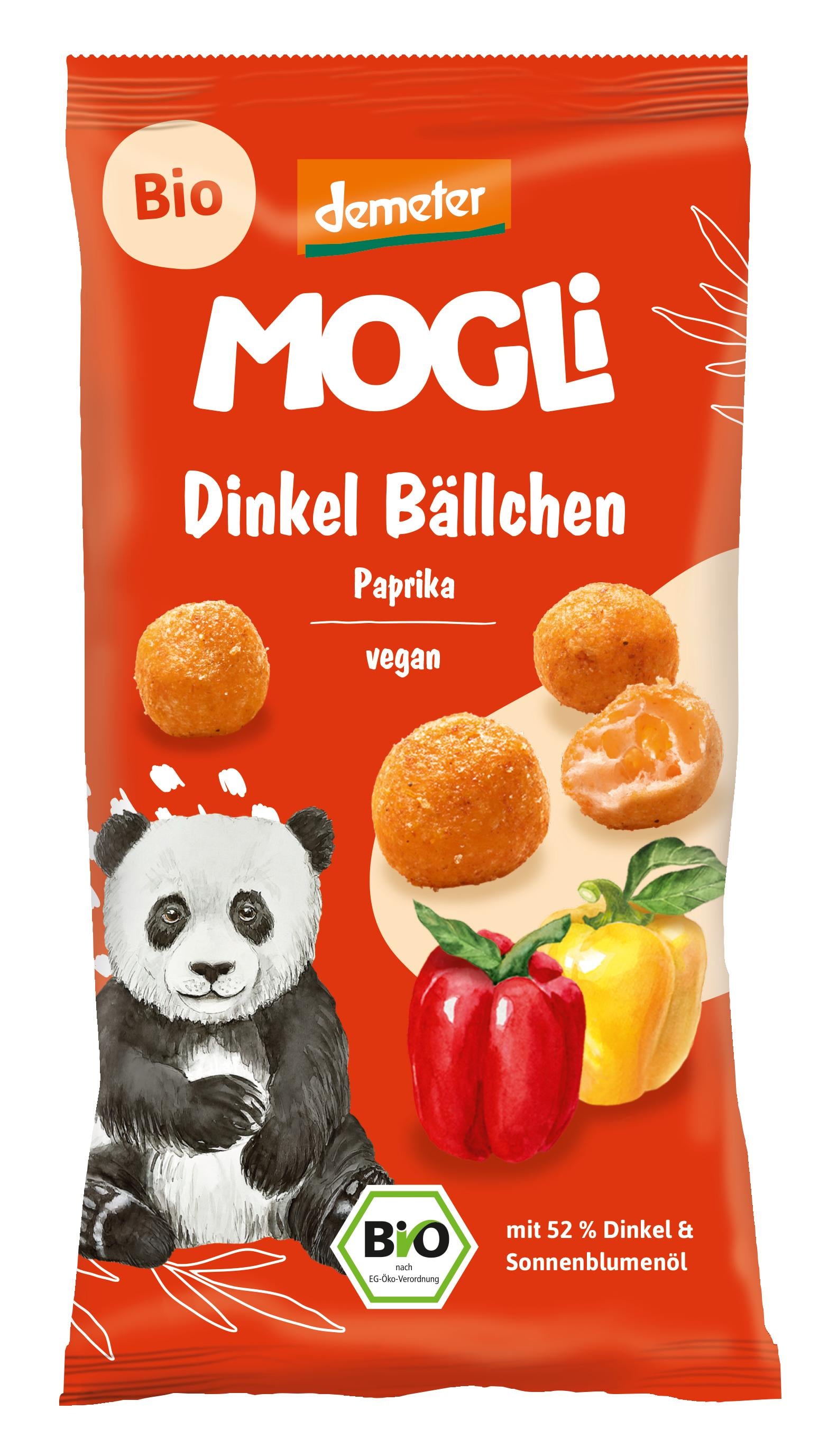 Mogli bio paprikás tönkölygolyócskák