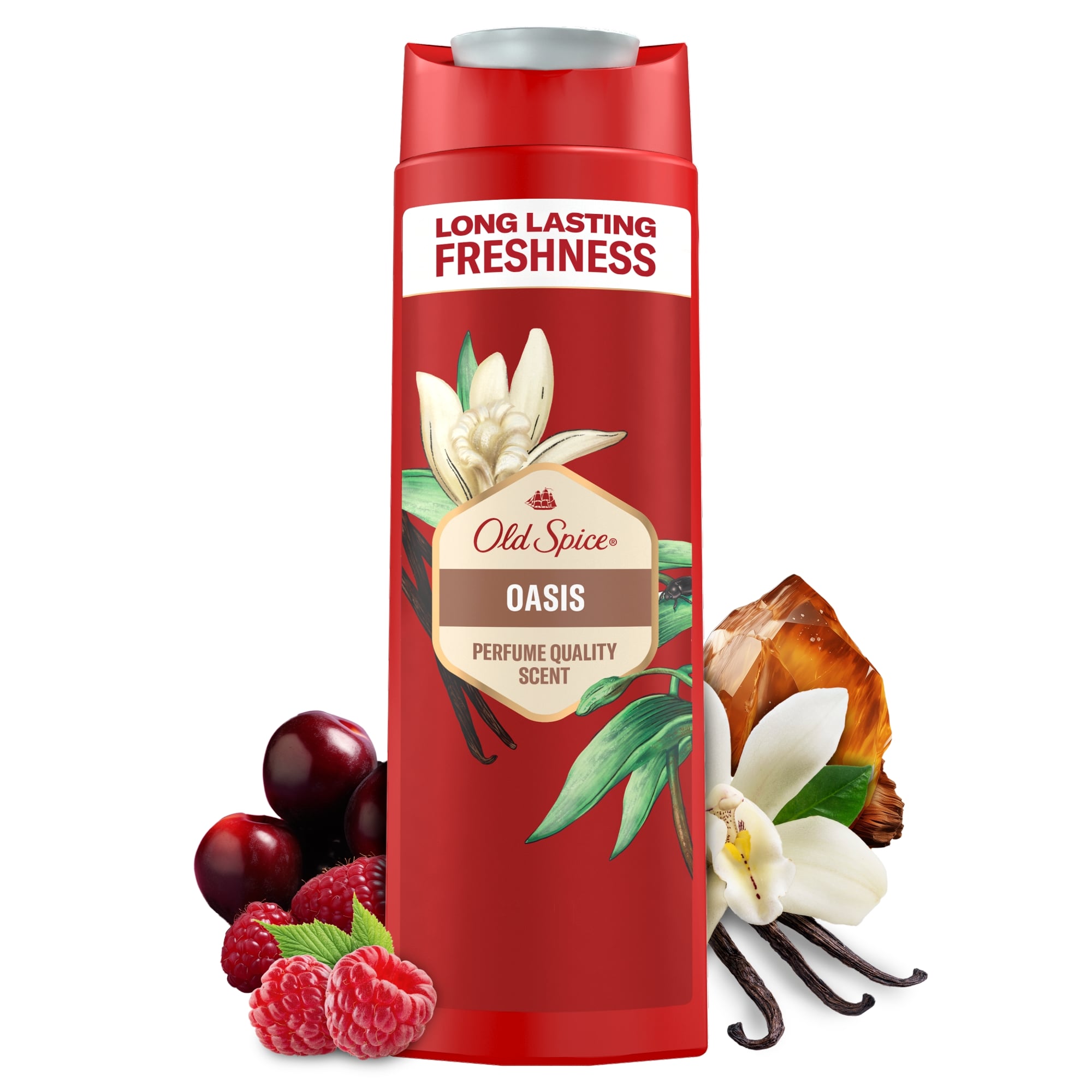 Old Spice Oasis Tusfürdő És Sampon Férfiaknak  3az1-ben, Hosszan Tartó Frissesség