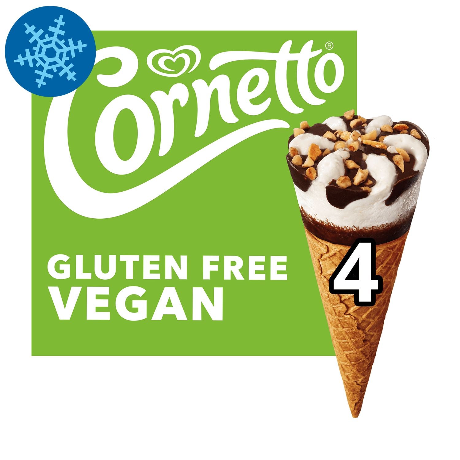 Cornetto Vegán tölcséres vanília jégkrém multipack (4x90ml)