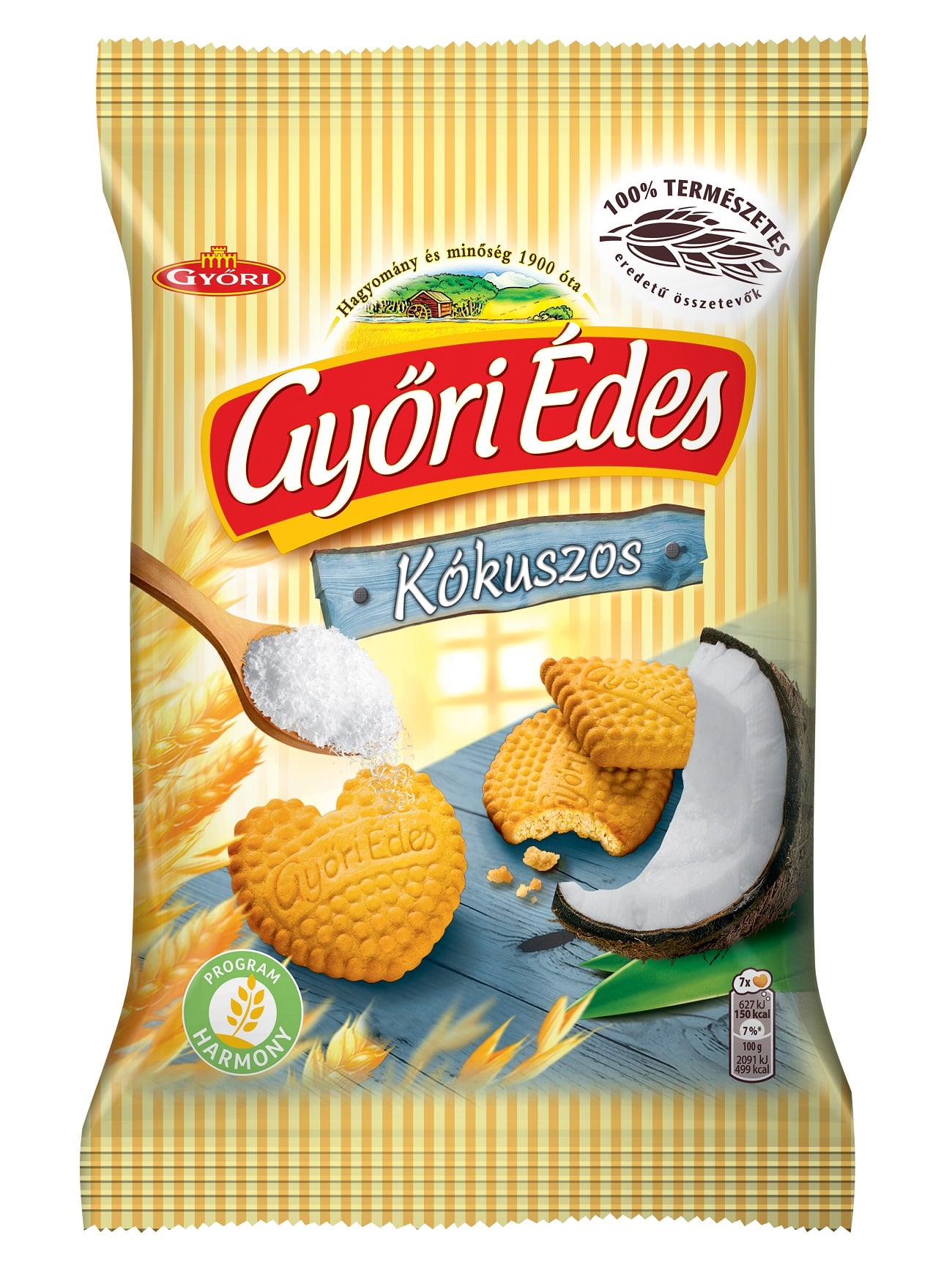 Győri Édes kókuszos, omlós keksz