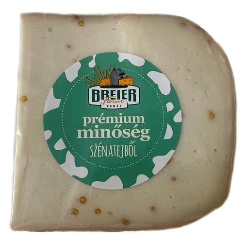 Breier Farm Görögszénás tanya sajt, darabolt, félkemény, viaszbevonatos sajt