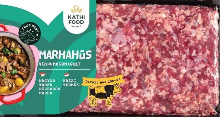 Magyar tarka növendék friss marha előkészített hús parajdi sóval
