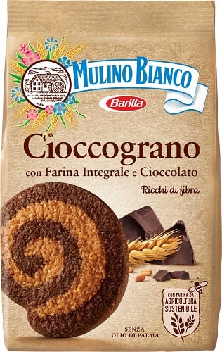 Mulino Bianco cioccograno -teljes kiőrlésű csokoládés omlós keksz