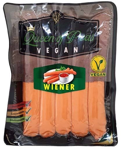 Queen of Peas Gluténmentes vegán wiener