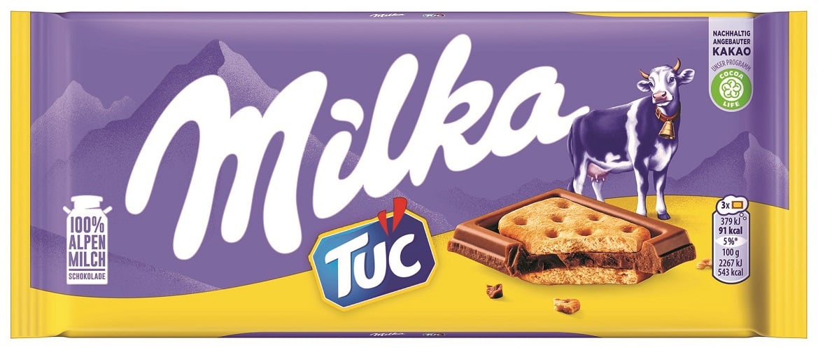 Milka Tuc alpesi tejcsokoládé sós krékerrel