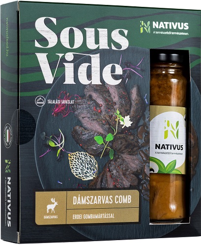 Nativus Sous vide dámszarvas comb Erdei gombamártással