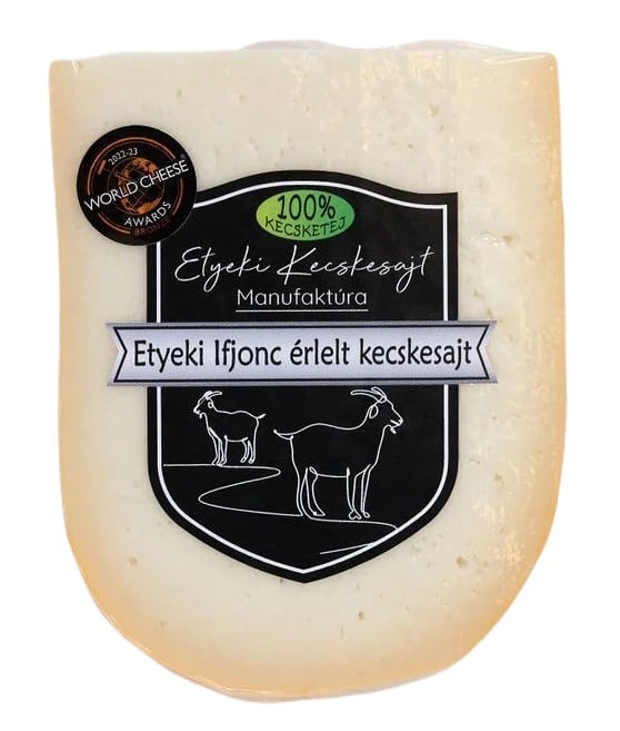 Etyeki Ifjonc 3 hónapot Érlelt félkemény kecskesajt