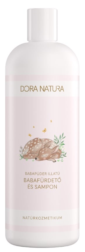 DORA NATURA Babapúder illatú babafürdető és sampon