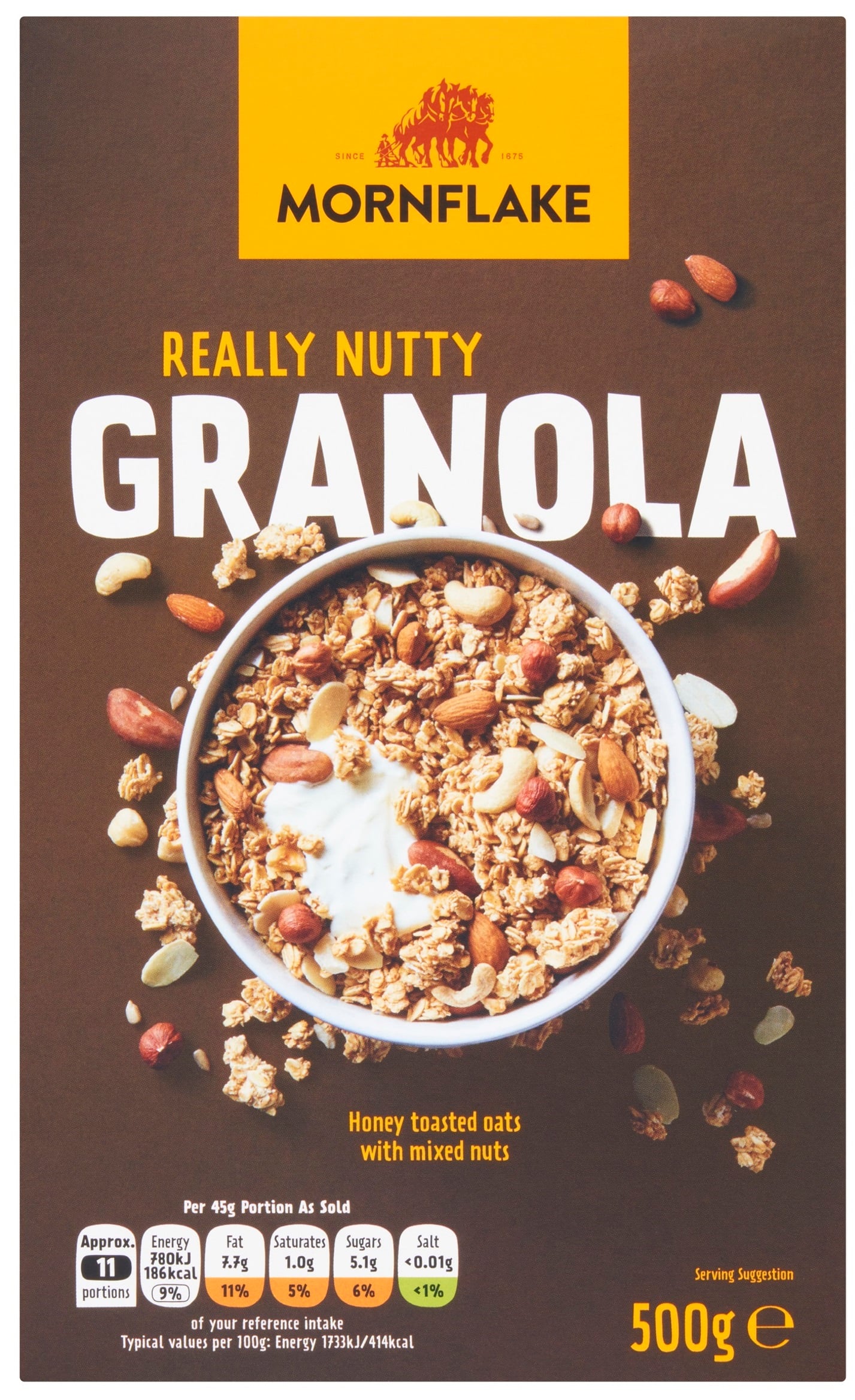 Mornflake realy nutty granola magvakkal