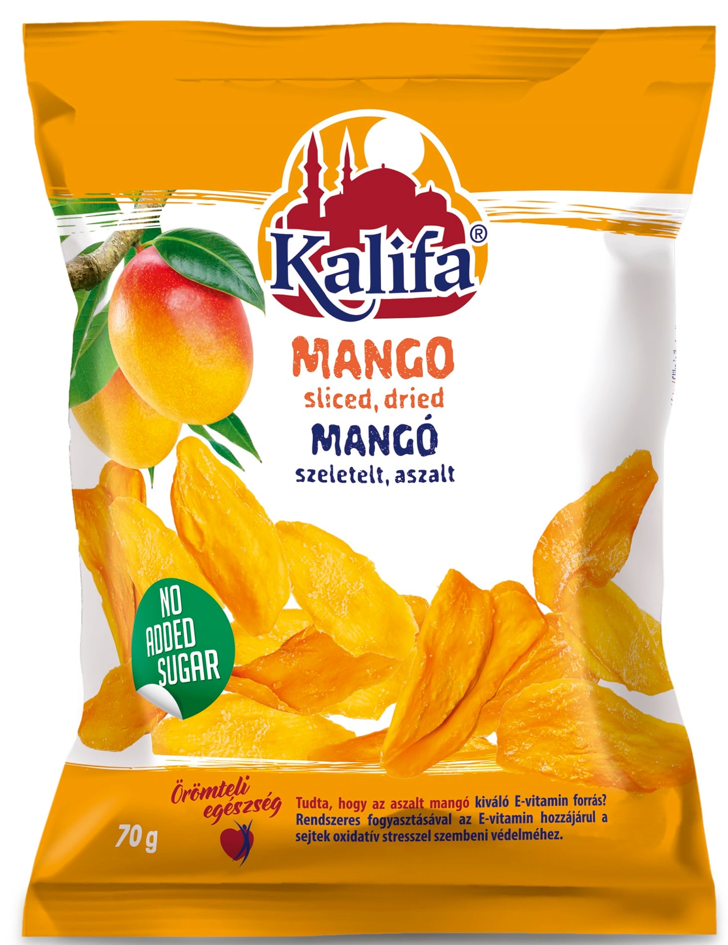 Kalifa mangó szeletelt, aszalt