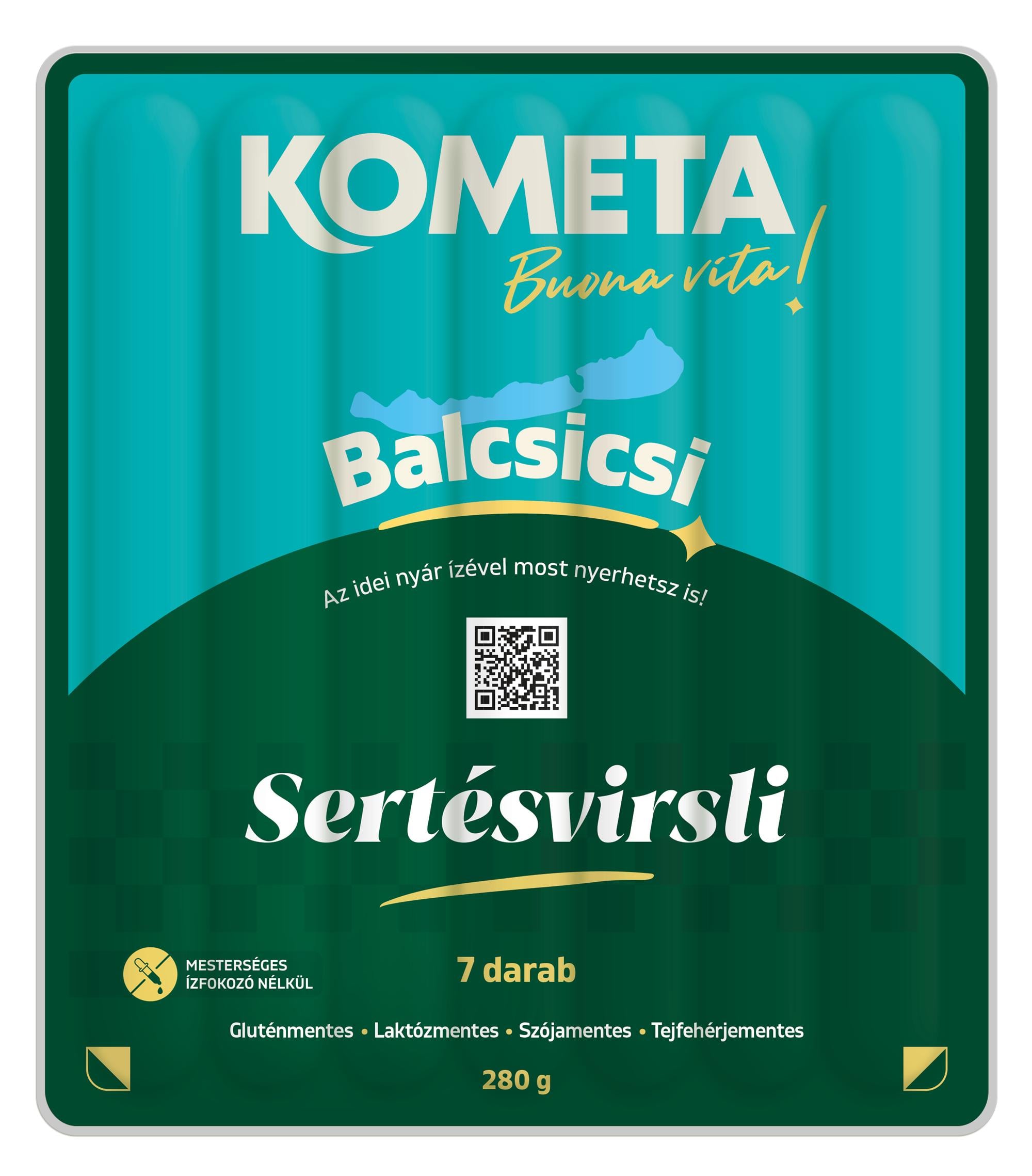 Kometa sertésvirsli hámozott