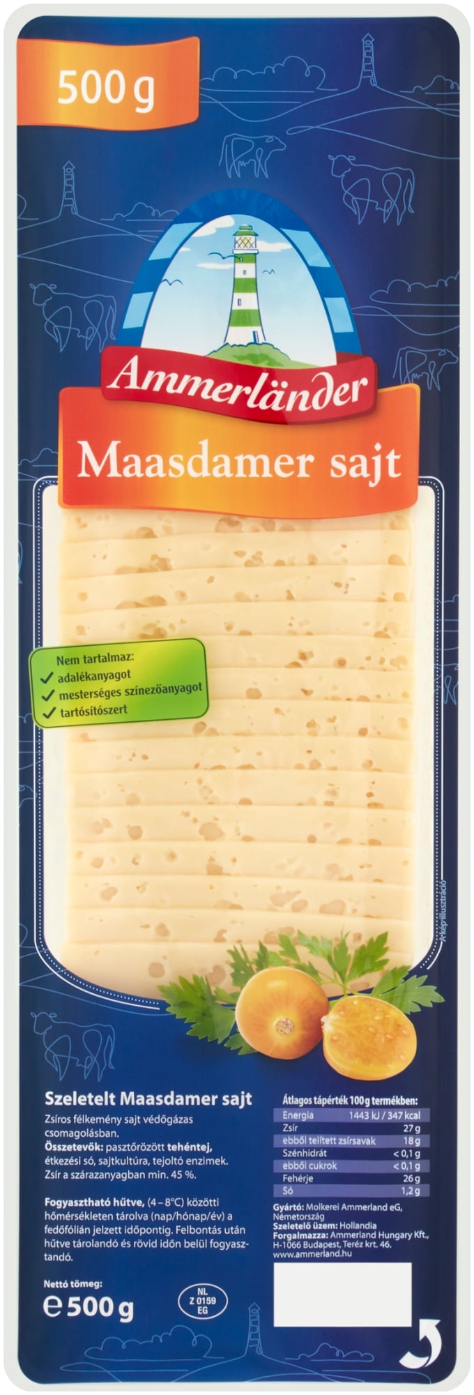 Ammerlander Szeletelt maasdamer sajt