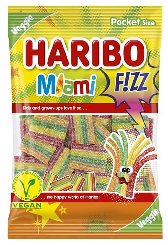 HARIBO Miami F!zz Gyümölcsízű gumicukorka